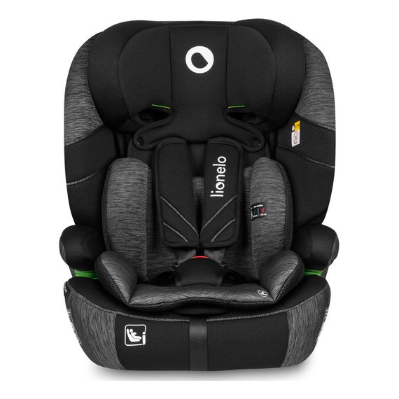 Lionelo Levi i-Size - autosedačka pro batolata (76-150 cm | 9-36 kg | 9 měsíců-12 let), Kolor: Black Grey, 4 zdjęcie