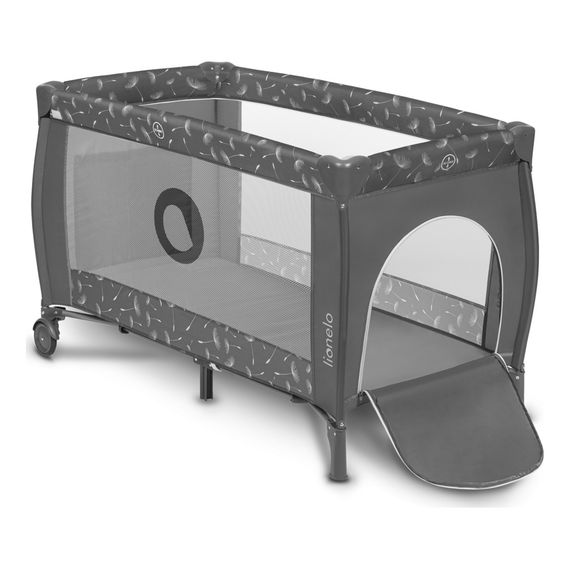Lionelo Sven Plus - cestovní postýlka Grey Concrete s přebalovacím pultem, Kolor: Grey Concrete, 10 zdjęcie
