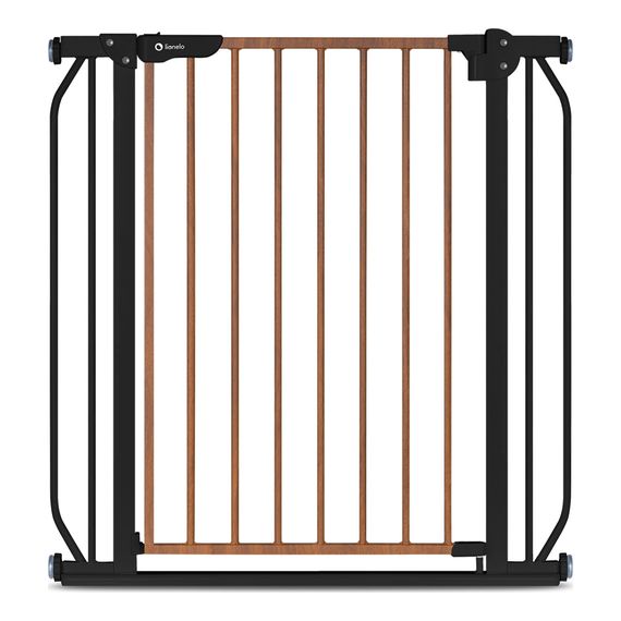 Lionelo Truus Slim - bezpečnostní branka na schody 75 - 105 cm Black Carbon Natural, Rodzaj: Basic, Kolor: Black Carbon Natural