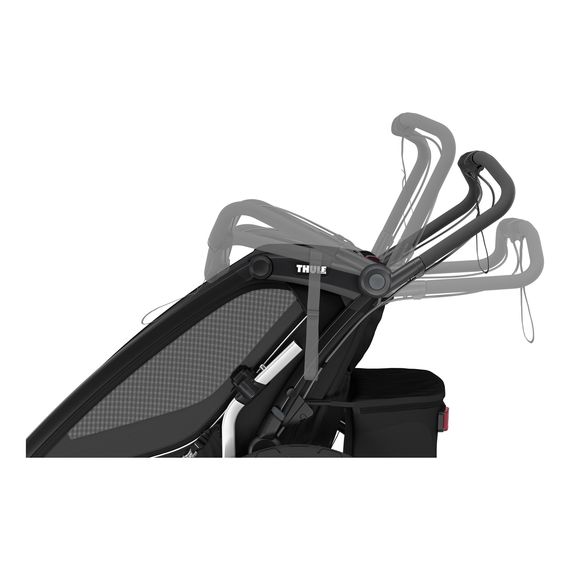 Thule Chariot Sport 2 Single - jednomístný cyklovozík pro jedno dítě, Rodzaj wózka: dla jednego dziecka, Kolor materiału: Black, 10 zdjęcie