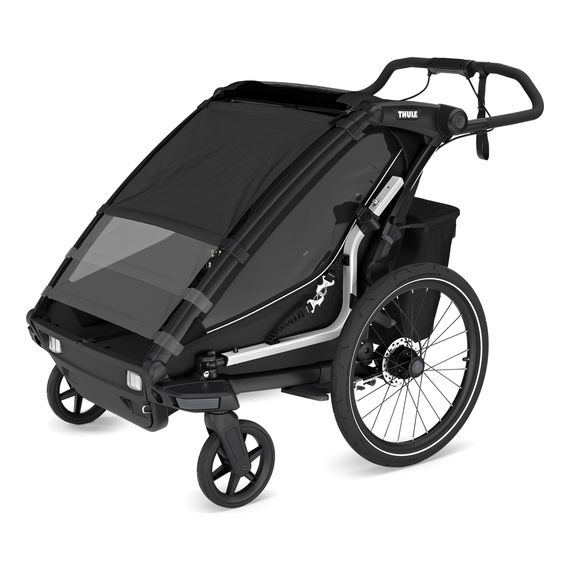 Thule Chariot Sport 2 Single - jednomístný cyklovozík pro jedno dítě, Rodzaj wózka: dla jednego dziecka, Kolor materiału: Black, 11 zdjęcie