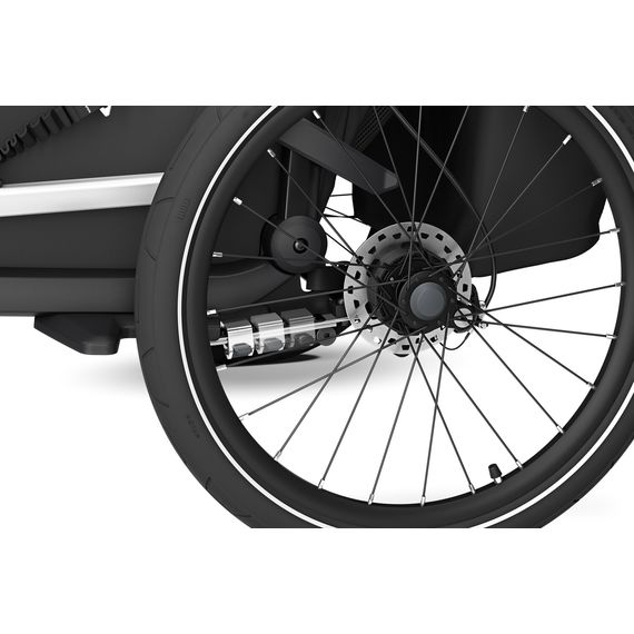 Thule Chariot Sport 2 Single - jednomístný cyklovozík pro jedno dítě, Rodzaj wózka: dla jednego dziecka, Kolor materiału: Black, 12 zdjęcie