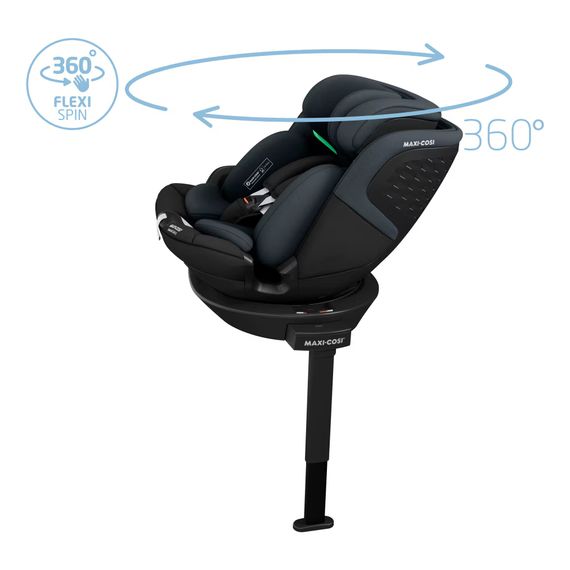 Maxi-Cosi Emerald 360 S - víceskupinová autosedačka (40 - 150 cm | 0 - 36 kg | 0 - 12 let), Kolor: Tonal Black, 17 zdjęcie
