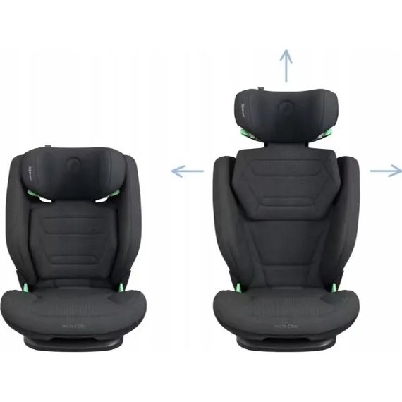 Maxi-Cosi RodiFix Pro2 i-Size autosedačka pro starší děti (100 - 150 cm | 15 - 36 kg | 3,5 - 12 let), Kolor: Authentic Black, 11 zdjęcie