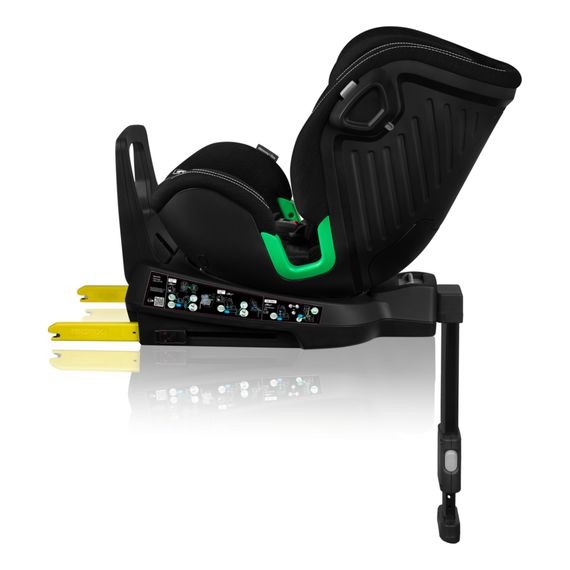 Lionelo Harmony i-Size - víceskupinová autosedačka (40 - 150 cm | 0 - 36 kg | 0 - 12 let), Kolor: Black Carbon Bamboo, 13 zdjęcie