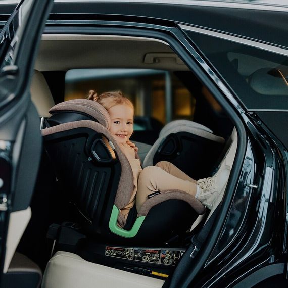 Lionelo Harmony i-Size - 360° Rotating Multi-Group Car Seat with Bamboo Fabric (40-150 cm | 0-36 kg | Birth to 12 Years), Kolor: Grey Concrete Bamboo, image , 17 image