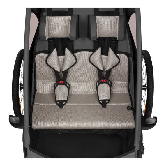 Lionelo Cama cyklovozík, Kolor materiału: Grey Graphite, 3 zdjęcie