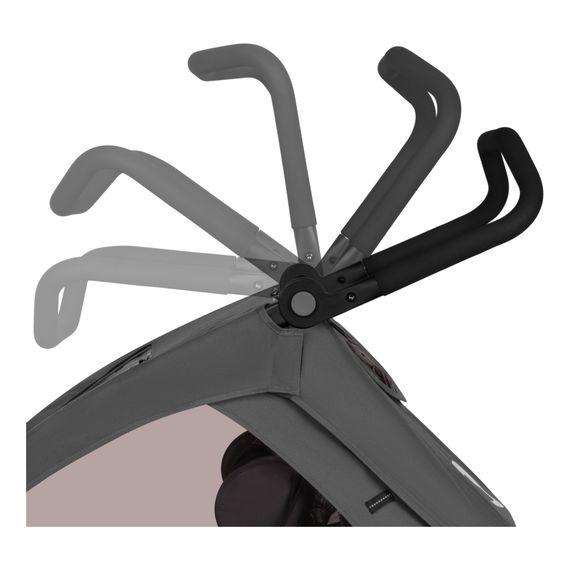 Lionelo Cama cyklovozík, Kolor materiału: Grey Graphite, 4 zdjęcie