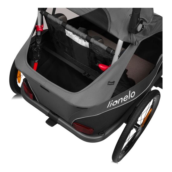 Lionelo Cama cyklovozík, Kolor materiału: Grey Graphite, 6 zdjęcie