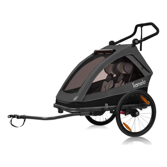 Lionelo Cama cyklovozík, Kolor materiału: Grey Graphite, 10 zdjęcie
