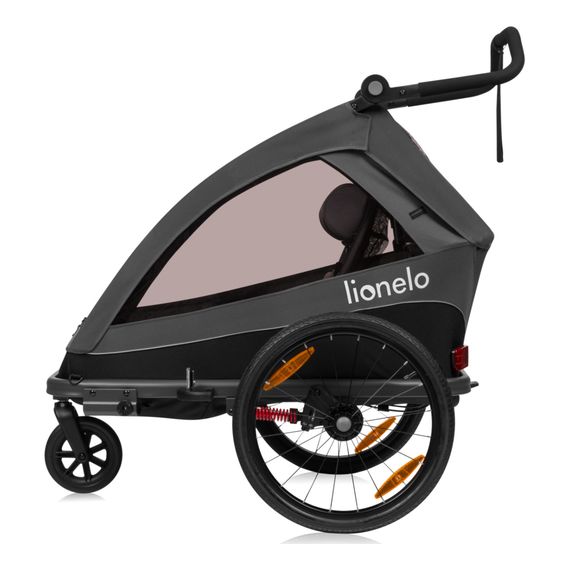 Lionelo Cama cyklovozík, Kolor materiału: Grey Graphite, 11 zdjęcie
