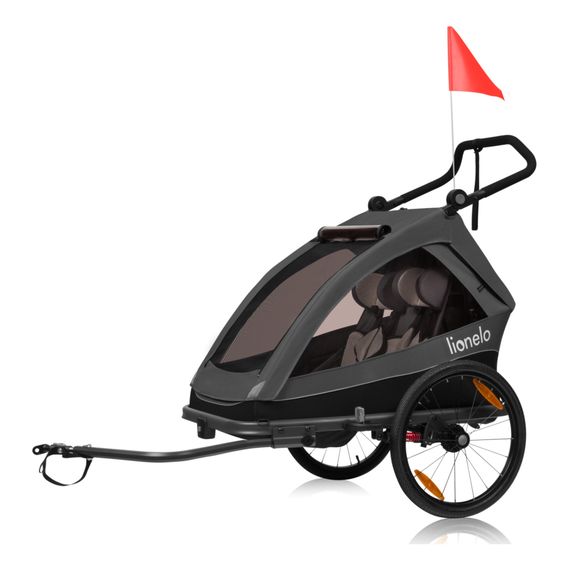 Lionelo Cama cyklovozík, Kolor materiału: Grey Graphite, 12 zdjęcie