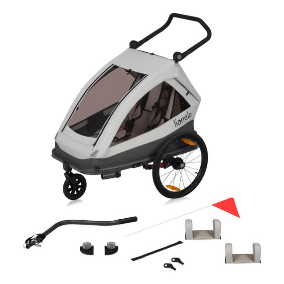 Lionelo Cama cyklovozík, Kolor materiału: Grey Stone, 7 zdjęcie