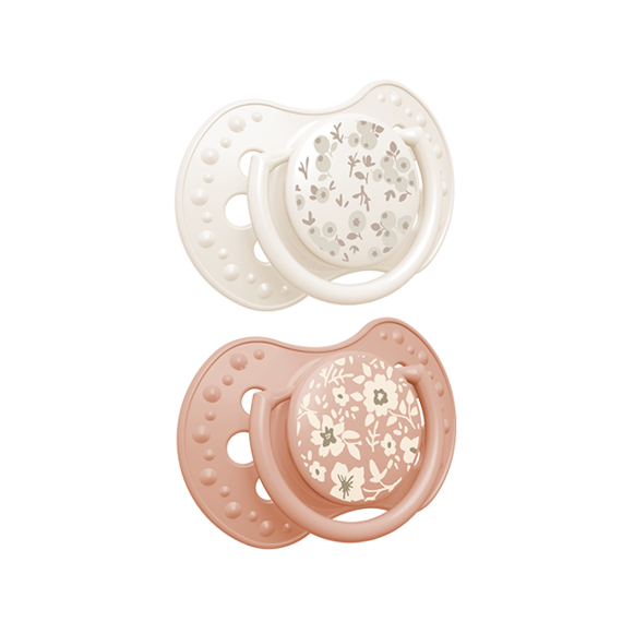 LOVI smoczek silikonowy dynamiczny 18m+ 2 szt  Blossom Ivory, Wiek: 18m+, Kolor: Blossom Ivory, 2 zdjęcie