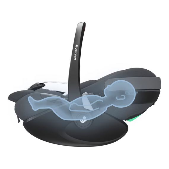 Maxi-Cosi Pebble 360 Pro2 * Sleva v košíku * skládací vajíčko i-Size (40–87 cm | 0–13 kg | 0–1,5 roku), Baza: bez bazy, Kolor: Twillic Graphite, 10 zdjęcie