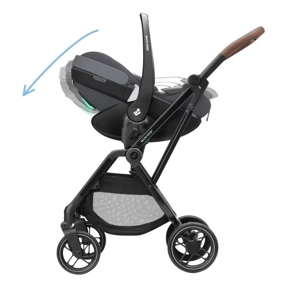 Maxi-Cosi Pebble 360 Pro2 * Sleva v košíku * skládací vajíčko i-Size (40–87 cm | 0–13 kg | 0–1,5 roku), Baza: bez bazy, Kolor: Twillic Graphite, 19 zdjęcie