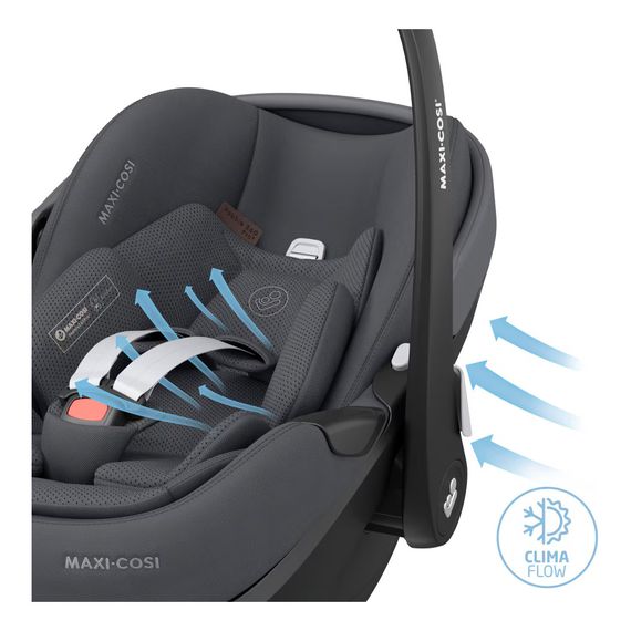 Maxi-Cosi Pebble 360 Pro2 * Sleva v košíku * skládací vajíčko i-Size (40–87 cm | 0–13 kg | 0–1,5 roku), Baza: bez bazy, Kolor: Twillic Graphite, 22 zdjęcie