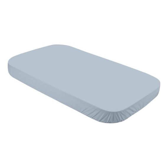 Waldin Organic Cotton Fitted Sheet for 7-in-1 Cot 123x73 cm Blue, Rozmiar: 7w1, Rodzaj: kwadratowe, Kolor: Niebieski, Pokrowiec: duże łóżeczko, image 