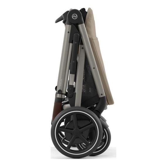 Cybex eGazelle S elektrický sportovní kočárek, Rodzaj wózka: spacerowy, Kolor materiału: Almond Beige, 10 zdjęcie