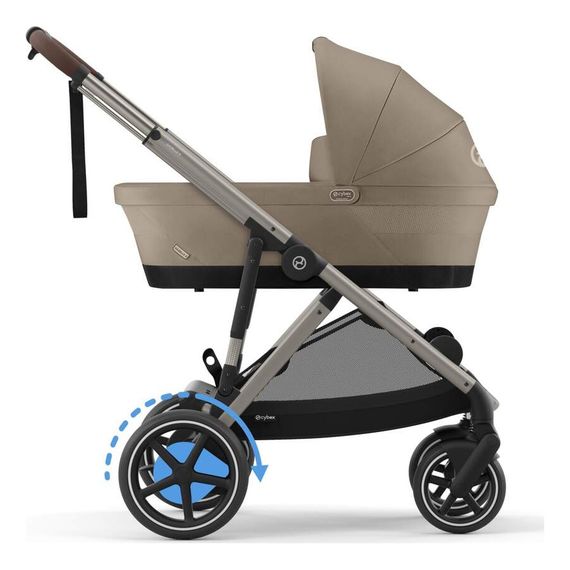 Cybex eGazelle S elektrický sportovní kočárek, Rodzaj wózka: spacerowy, Kolor materiału: Almond Beige, 14 zdjęcie