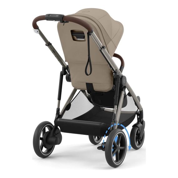 Cybex eGazelle S kombinovaný kočárek 2v1, Rodzaj wózka: głęboko-spacerowy, Kolor materiału: Almond Beige, 27 zdjęcie