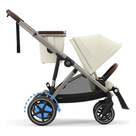 Cybex eGazelle S elektrický sportovní kočárek, Rodzaj wózka: spacerowy, Kolor materiału: Seashell Beige