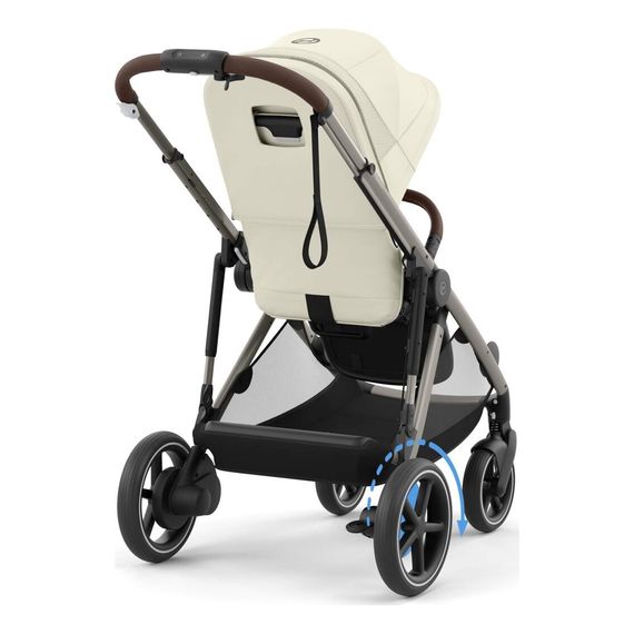 Cybex eGazelle S elektrický sportovní kočárek, Rodzaj wózka: spacerowy, Kolor materiału: Seashell Beige, 10 zdjęcie