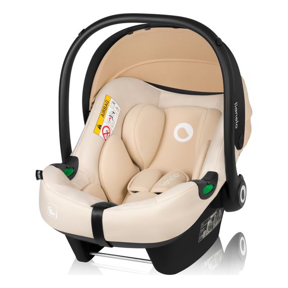 Lionelo Astrid i-Size – autosedačka pro novorozence (40–87 cm | 0–13 kg | 0–15 měsíců), Baza: bez bazy, Kolor: Beige Sand