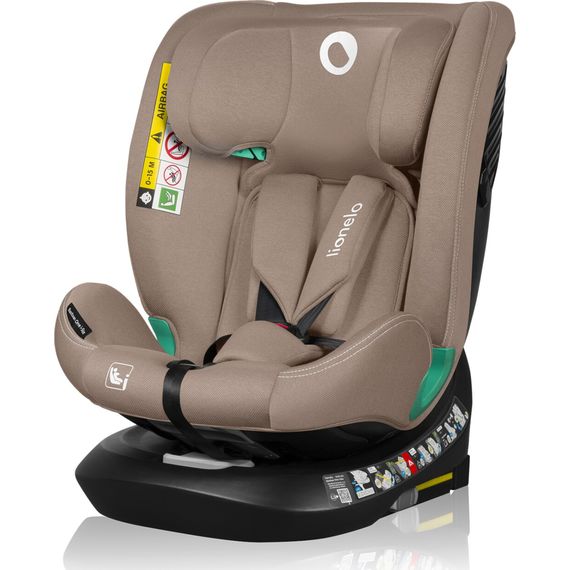 Lionelo Bastiaan One i-Size - 360° Rotating Multi-Group Car Seat (40-150 cm | 0-36 kg | Birth to 12 Years), Kolor: Beige Sand, image 
