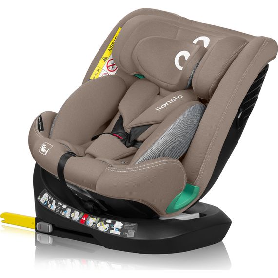 Lionelo Bastiaan One i-Size - 360° Rotating Multi-Group Car Seat (40-150 cm | 0-36 kg | Birth to 12 Years), Kolor: Beige Sand, image , 10 image