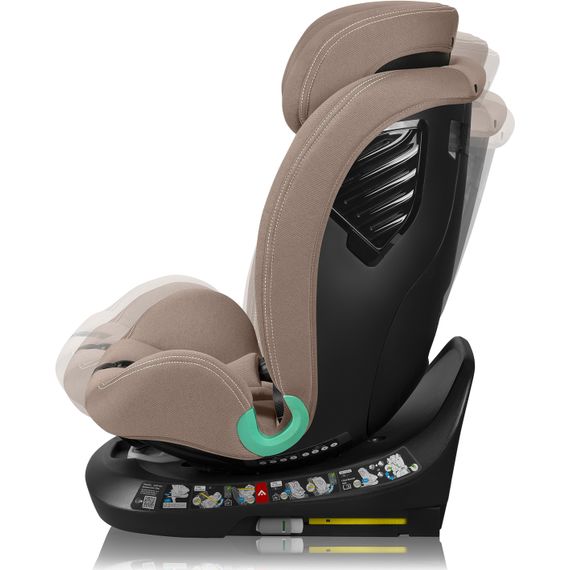 Lionelo Bastiaan One i-Size - 360° Rotating Multi-Group Car Seat (40-150 cm | 0-36 kg | Birth to 12 Years), Kolor: Beige Sand, image , 12 image