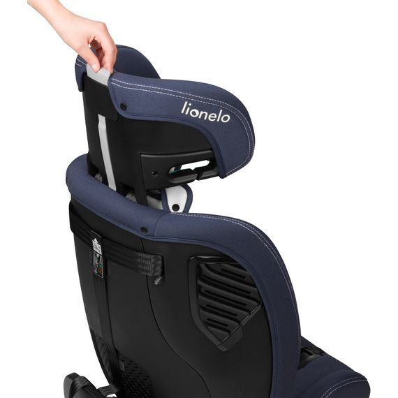 Lionelo Bastiaan One i-Size - víceskupinová autosedačka (40 - 150 cm | 0 - 36 kg | 0 - 12 let), Kolor: Blue Navy, 14 zdjęcie