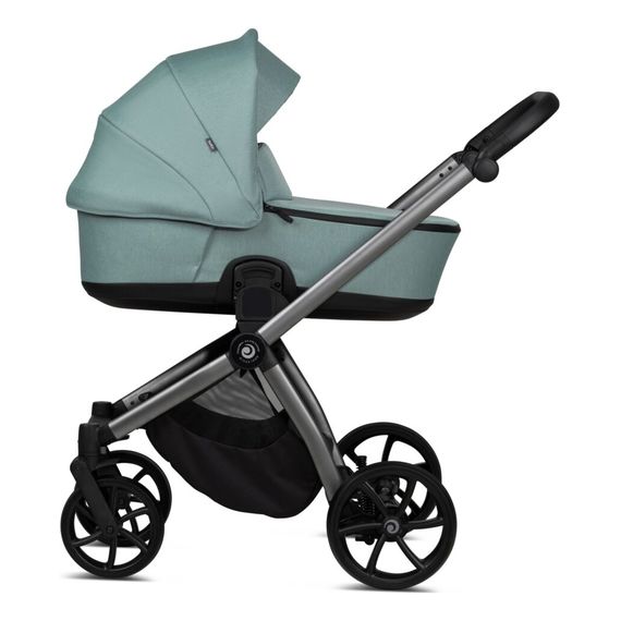Tutis Mio 3+ kombinovaný kočárek 2v1, Kolekcja: Essential, Kolor materiału: 243 Turquoise