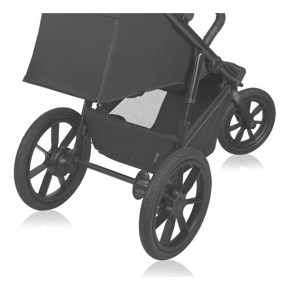 Lionelo Azura běžecký kočárek, Kolor materiału: Black Onyx, 8 zdjęcie