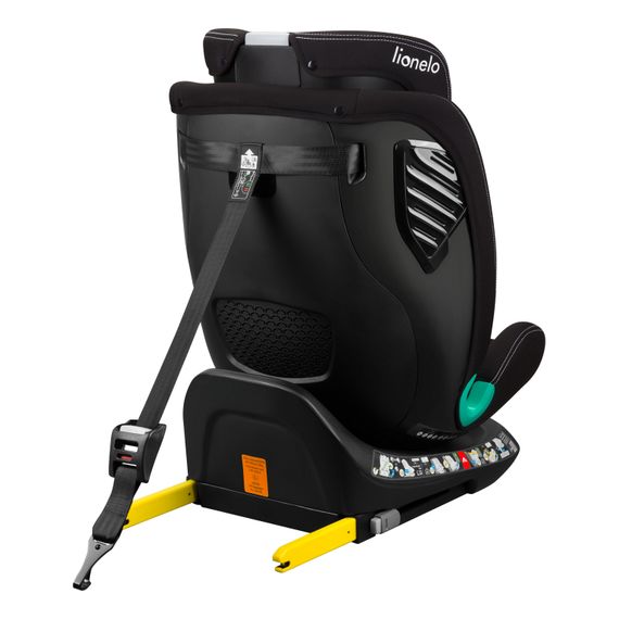 Lionelo Bastiaan One i-Size - víceskupinová autosedačka (40 - 150 cm | 0 - 36 kg | 0 - 12 let), Kolor: Black Carbon, 8 zdjęcie