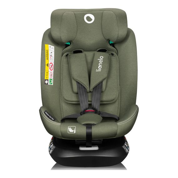 Lionelo Bastiaan One i-Size - víceskupinová autosedačka (40 - 150 cm | 0 - 36 kg | 0 - 12 let), Kolor: Green Olive, 13 zdjęcie