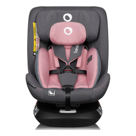 Lionelo Bastiaan One i-Size - víceskupinová autosedačka (40 - 150 cm | 0 - 36 kg | 0 - 12 let), Kolor: Pink Rose, 13 zdjęcie