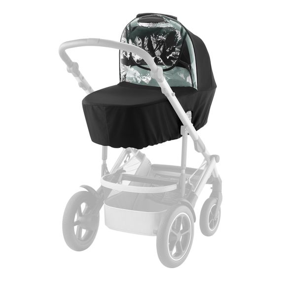 Britax Romer Smile 5Z Carrycot Raincover Black + Clear EVA