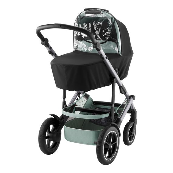 Britax Romer Smile 5Z Carrycot Raincover Black + Clear EVA, 2 zdjęcie