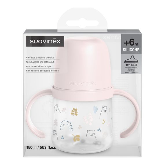 Suavinex pierwszy kubek Bears150ml różowy, 2 zdjęcie