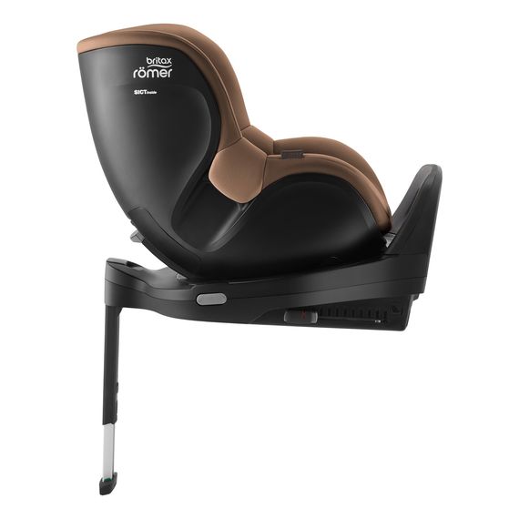 Britax Romer Dualfix 5Z - 360° Rotating Car Seat for Toddlers (61-105 cm | 9-18 kg | 3 Months to 4 Years), Baza: bez bazy, Kolor: LUX - Warm Caramel, image , 17 image
