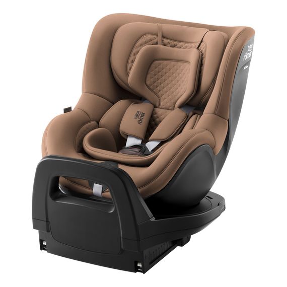 Britax Romer Dualfix 5Z - 360° Rotating Car Seat for Toddlers (61-105 cm | 9-18 kg | 3 Months to 4 Years), Baza: bez bazy, Kolor: LUX - Warm Caramel, image , 19 image