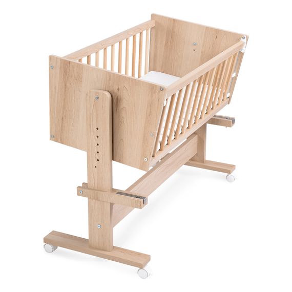 LittleSky by Klupś Zoya přistavná postýlka 89x40 Buk, Rozmiar: 89x40, Kolor: Buk, 4 zdjęcie