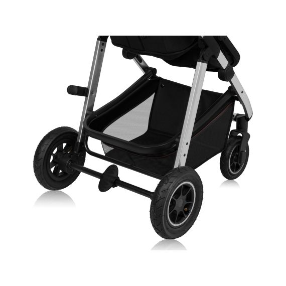 Lionelo Amber 3v1 - multifunkční kočárek s autosedačkou, Rodzaj wózka: zestaw 3w1, Kolor materiału: Black Silver, 14 zdjęcie