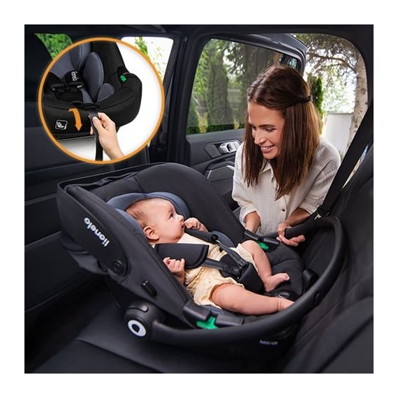 Lionelo Astrid i-Size s bází - autosedačka pro miminka (40–87 cm | 0–13 kg | 0–15 měsíců), Baza: baza Astrid, Kolor: Beige Sand, 11 zdjęcie