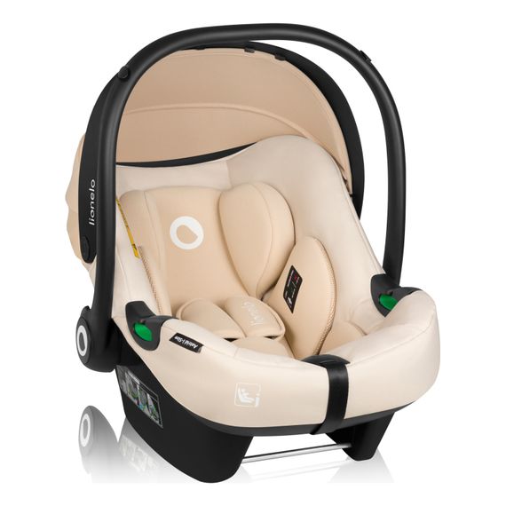 Lionelo Astrid i-Size s bází - autosedačka pro miminka (40–87 cm | 0–13 kg | 0–15 měsíců), Baza: baza Astrid, Kolor: Beige Sand, 14 zdjęcie