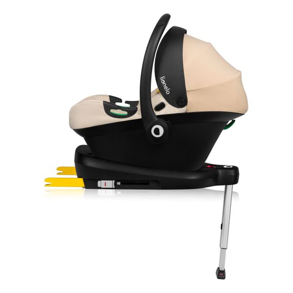 Lionelo Astrid i-Size s bází - autosedačka pro miminka (40–87 cm | 0–13 kg | 0–15 měsíců), Baza: baza Astrid, Kolor: Beige Sand, 19 zdjęcie