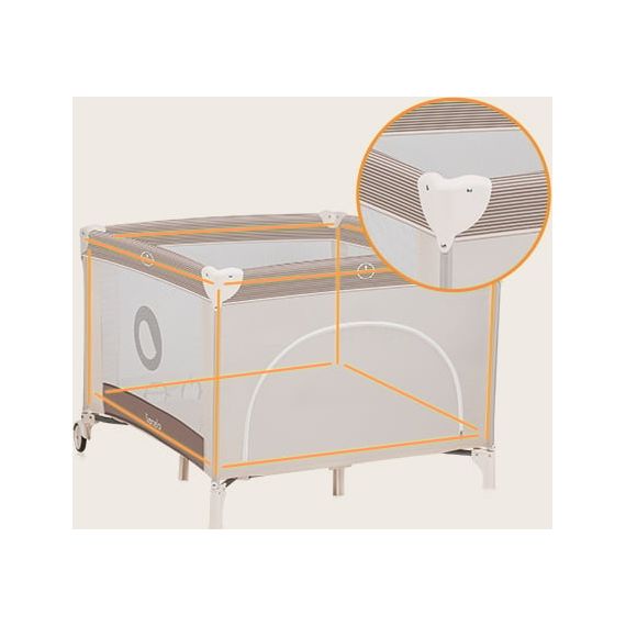 Lionelo ohrádka Bonnie Beige Sand, Kolor: Beige Sand, 10 zdjęcie