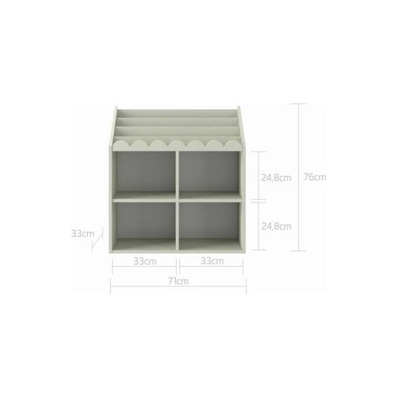 Bellamy BooK NooK regál Sage, Kolor: Sage, 9 zdjęcie