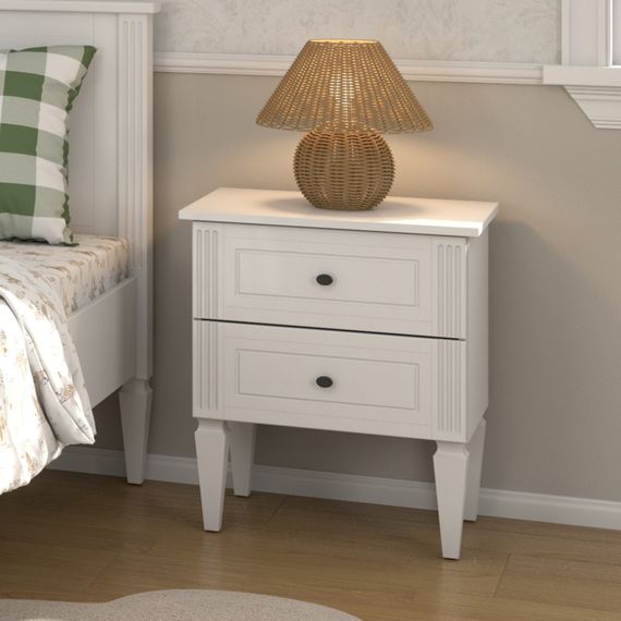 Bellamy Ines noční stolek Elegant White, Kolor: Elegant White, 3 zdjęcie